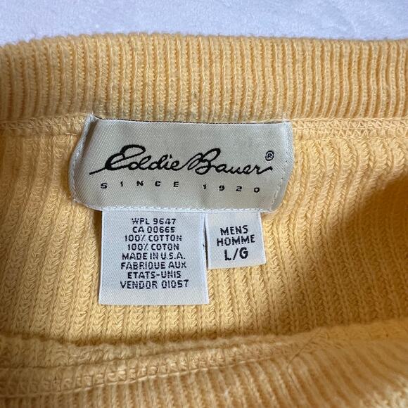 Eddie Bauer Men's Crewneck Cotton Ribbed Sweater Size L Colorful Casual Outdoors - Picture 4 of 6